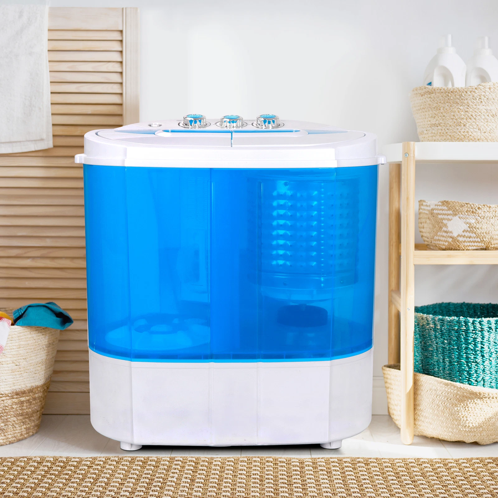 Portable Compact Washing Machine 10lbs Twin Tub Wa